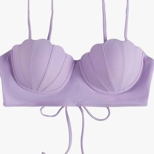 Artonly Mermaid Tops for Women Seashell Bikini Top Strappy Swimsuit Tops Push up